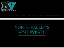 Tablet Screenshot of northvalleysvolleyball.com